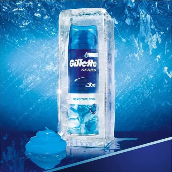 ژل اصلاح خنک کننده پوست حساس ژیلت 200ml — تصویر ۲