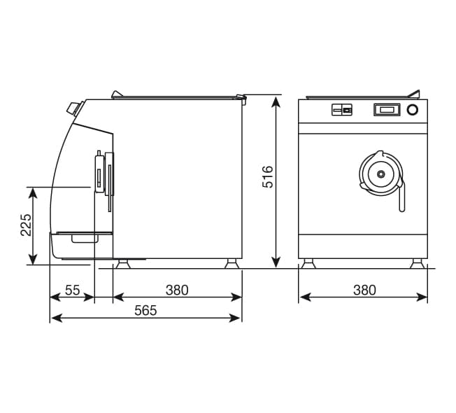 چرخ گوشت رومیزی مینروا مدل C/E W22 — تصویر ۲