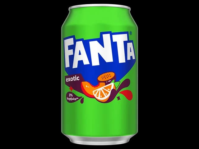 نوشابه آلمانی فانتا با طعم میوه های استوایی 330 میل Fanta Exotic