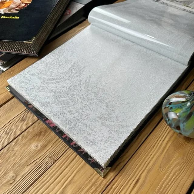پرده حریر طرح گردابی محو ساده بدون نیاز به آستر