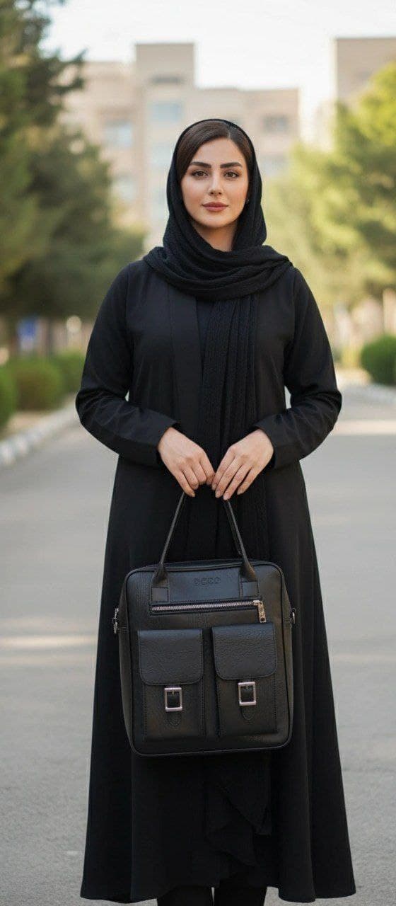 کیف سه‌کاره زنانه مشکی کد 1627 | دستی، دوشی و کوله‌پشتی با ارسال رایگان — تصویر ۲