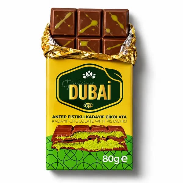شکلات دبی ارتو Artu با طعم پسته و کنافه — تصویر ۳
