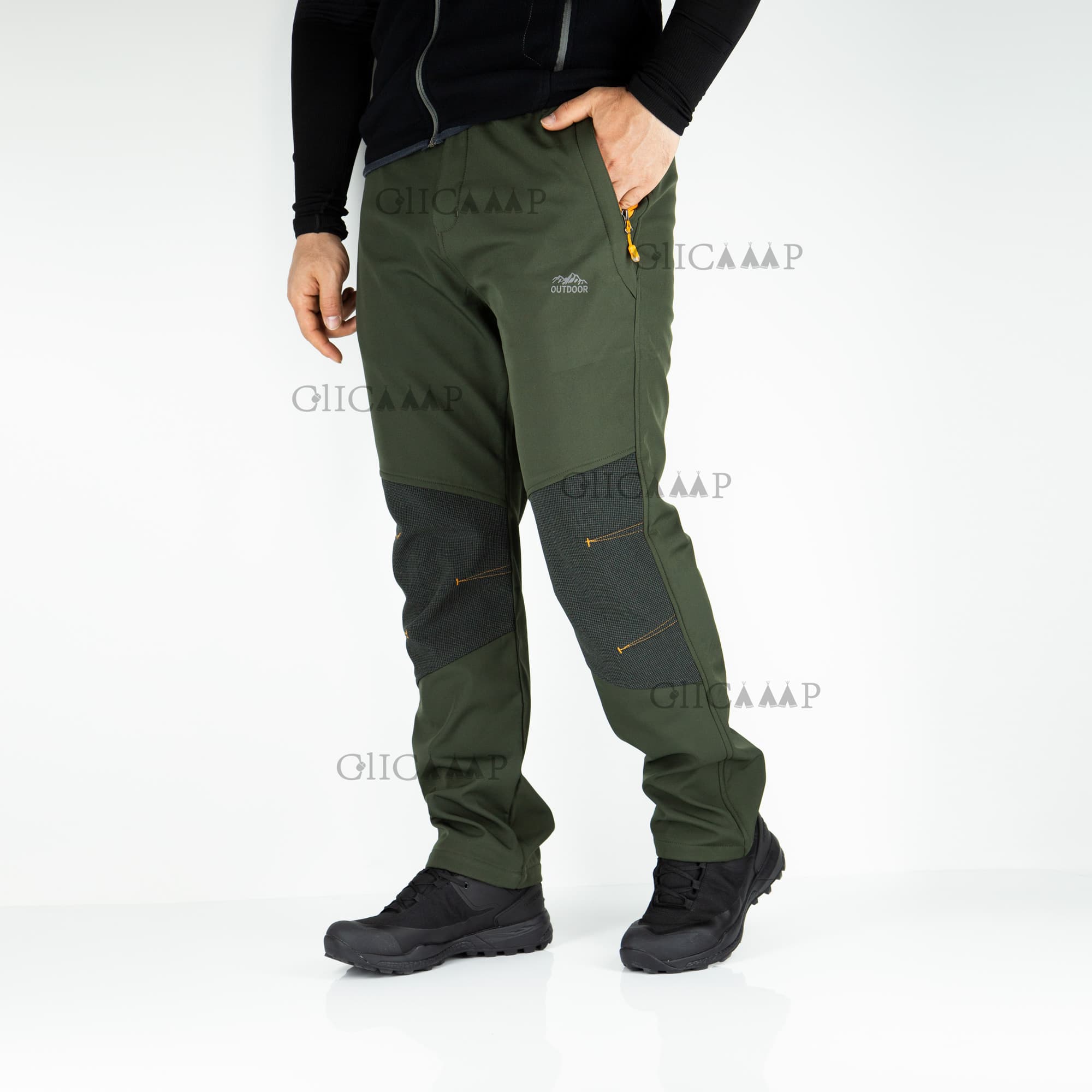شلوار زمستانی OUTDOOR – مدل OS016 / سبز — تصویر ۴