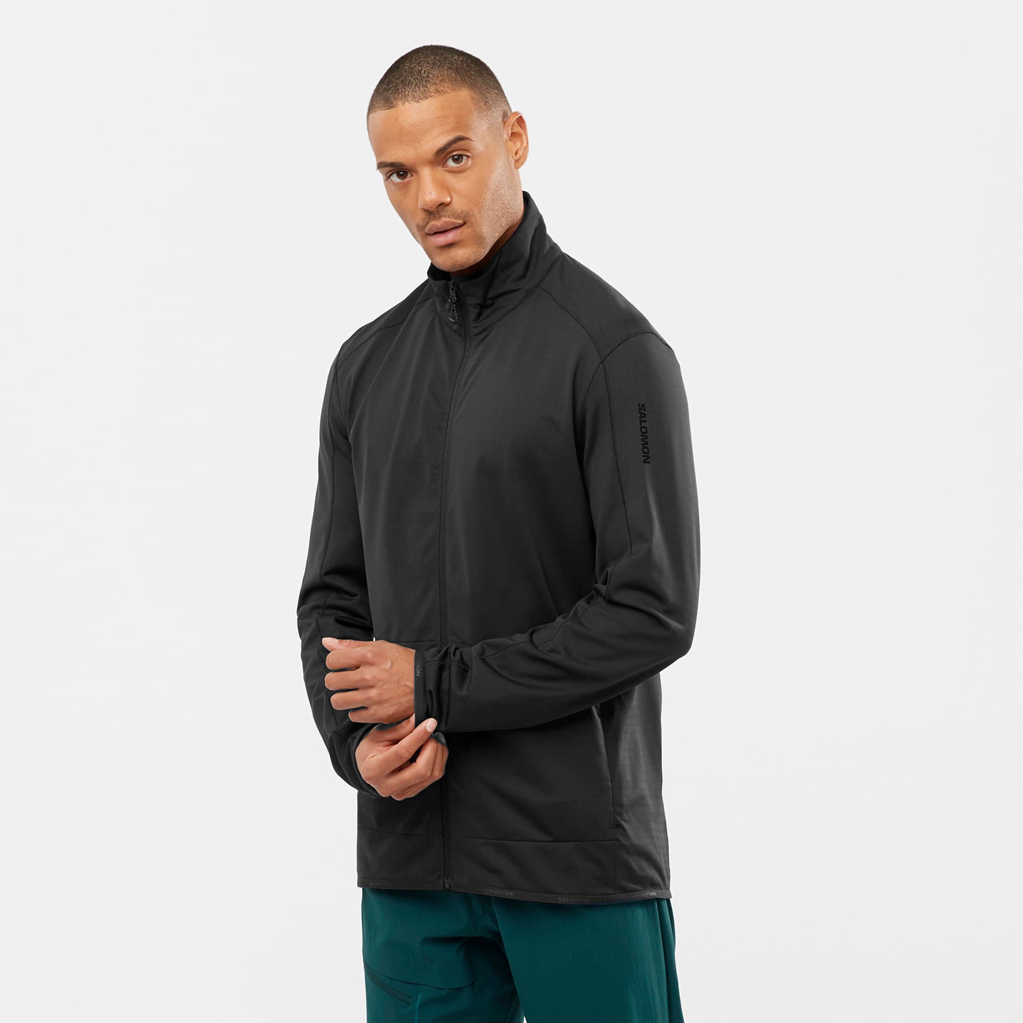 سویشرت سالامون / SALOMON – مدل Outrack FZ / مشکی — تصویر ۳