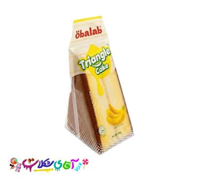 چیزکیک اسفنجی ژاپنی مثلثی با طعم موزی OBALAB