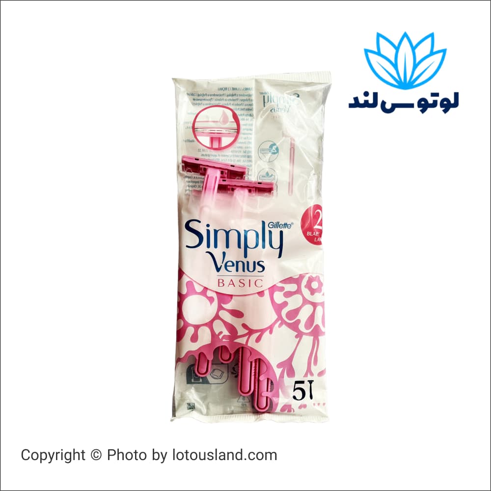 خودتراش 2 تیغه 5 عددی ونوس ژیلت — تصویر ۴