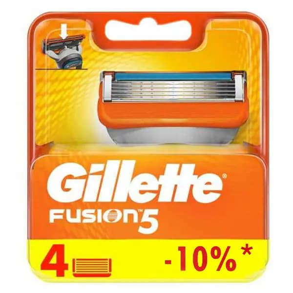 یدک خودتراش 5 تیغه 4 عددی Fusion 5 ژیلت