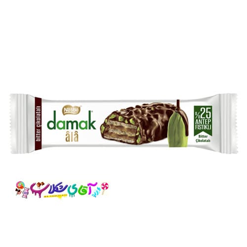 ویفر شکلات تلخ پسته ای داماک DAMAK ALA