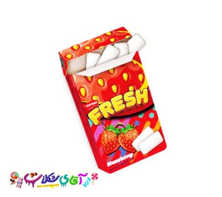 آدامس فرش اصل توت فرنگی پاکتی 15 گرم FRESH