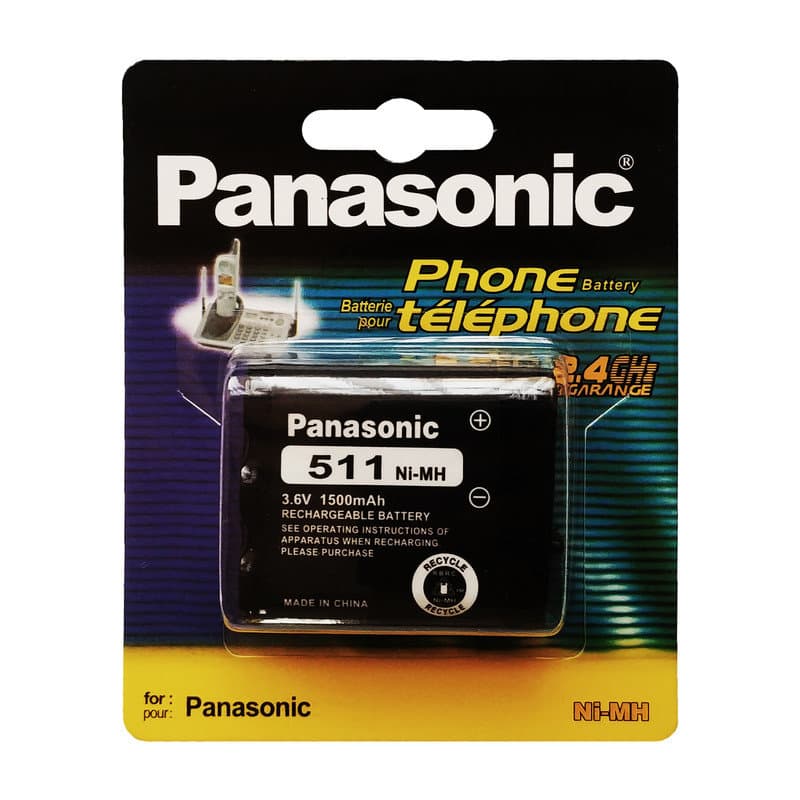باتری شارژی تلفنی (P511) 3.6 ولت 1500 میلی آمپر Panasonic