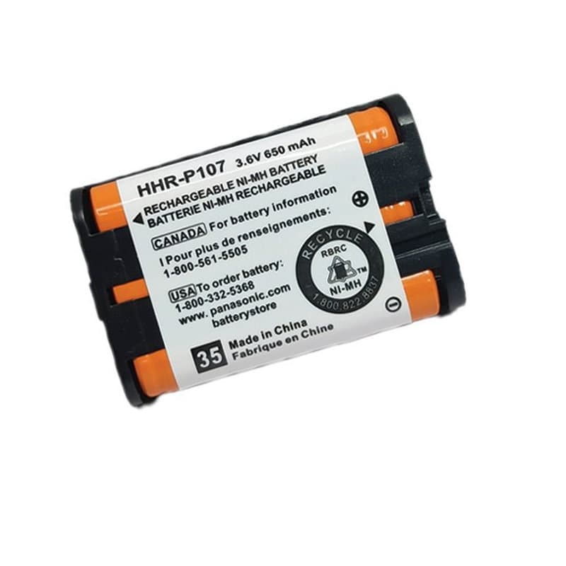 باتری شارژی تلفن (P107) 3.6 ولت 650 میلی آمپر Panasonic