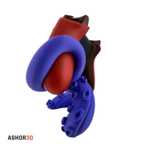 استند دسته بازی Xbox طرح Tentacle Kraken | پرینت ۳ بعدی — تصویر ۳