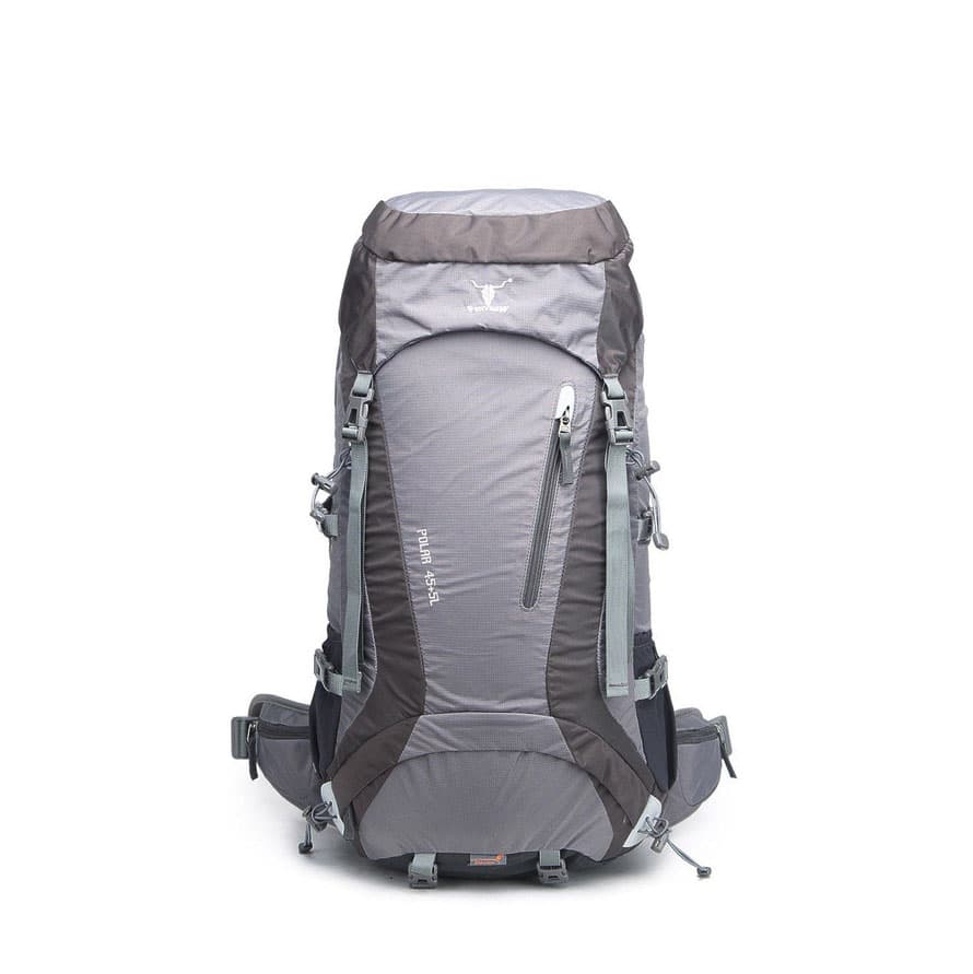 کوله پشتی کله گاوی / PEKYNEW – مدل Polar 45+5L / طوسی — تصویر ۲