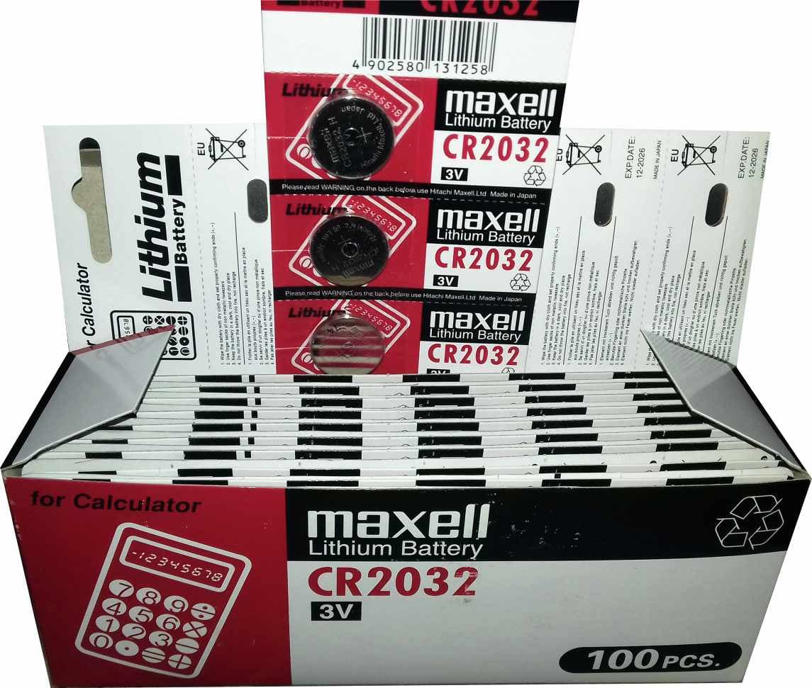 باتری غیر شارژی سکه ای 2016 ورق 5 تایی Maxell