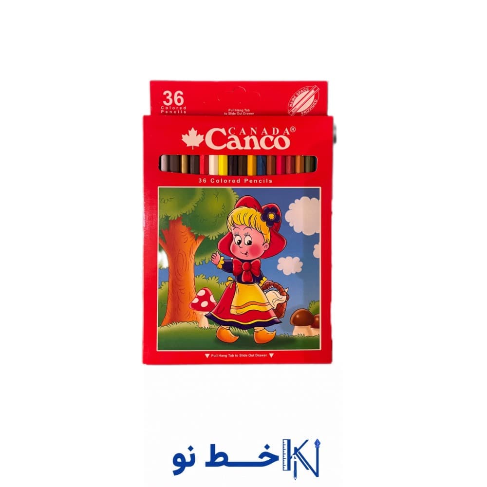 مداد 24 رنگ جعبه قرمز کنکو