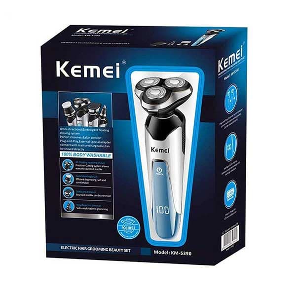 ماشین ریش تراش سه تیغ چند کاره کیمی مدل KM 5390 — تصویر ۵