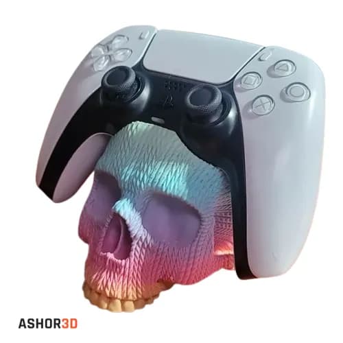 استند دسته بازی PS5 طرح جمجمه بافت‌دار