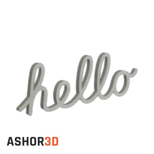 استند دکوری طرح Apple Hello sign