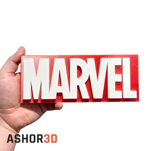 استند دکوری طرح Marvel | دکور میز و شلف گیمینگ Ashor3D