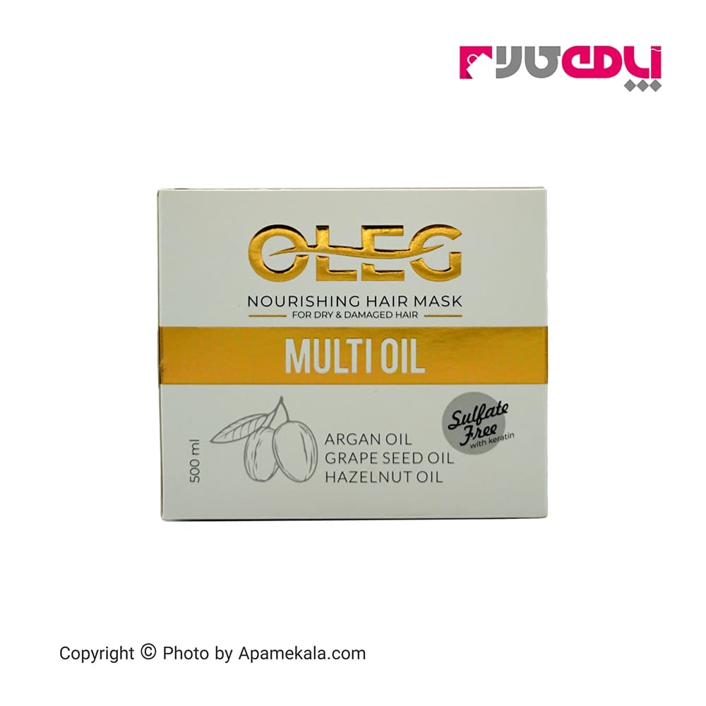 ماسک داخل حمام اولگ OLEG مناسب مو خشک و آسیب دیده – حجم 500ml — تصویر ۲