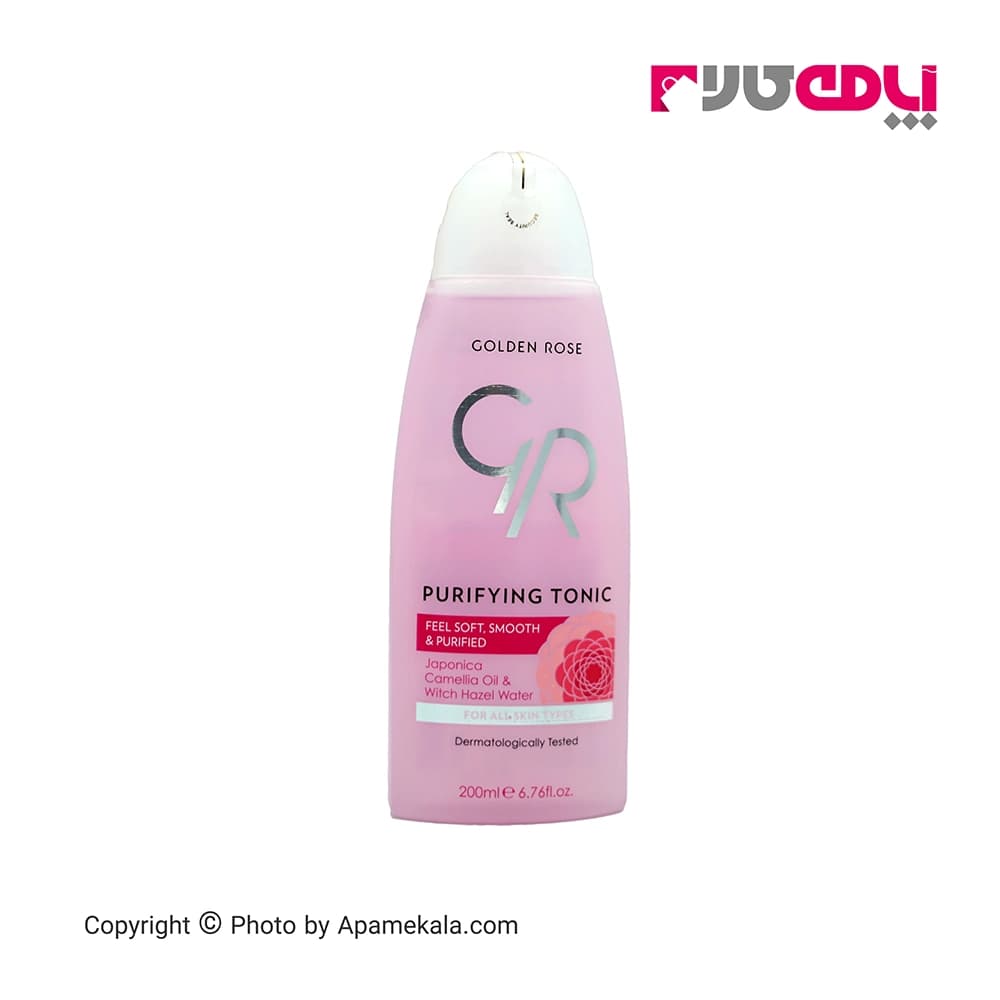 تونیک پاک کننده آرایش صورت گلدن رز – حجم 200ml