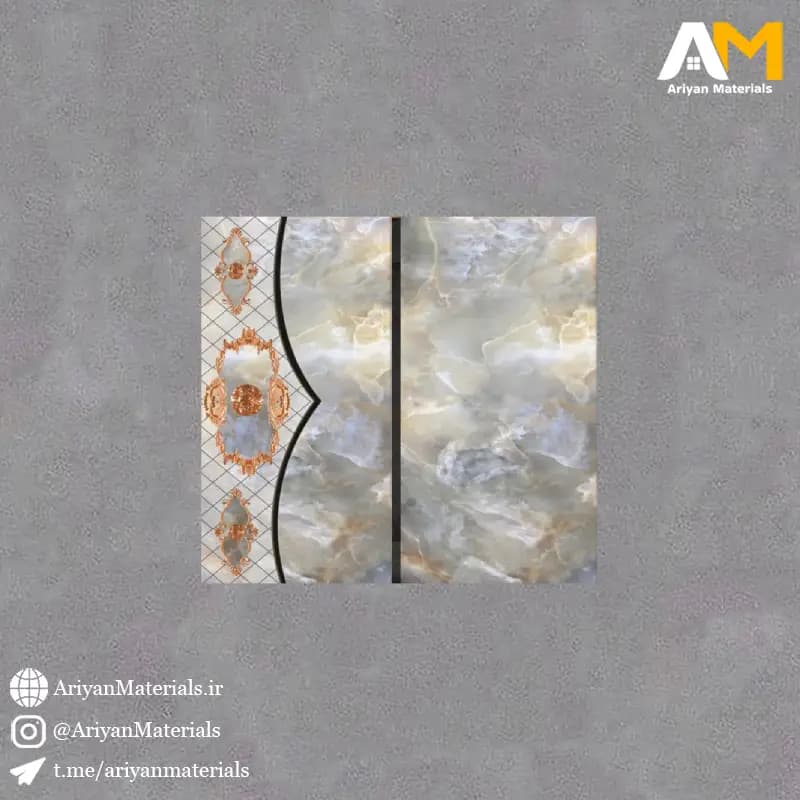 سرامیک دیواری طرح یکتا سبز آبی