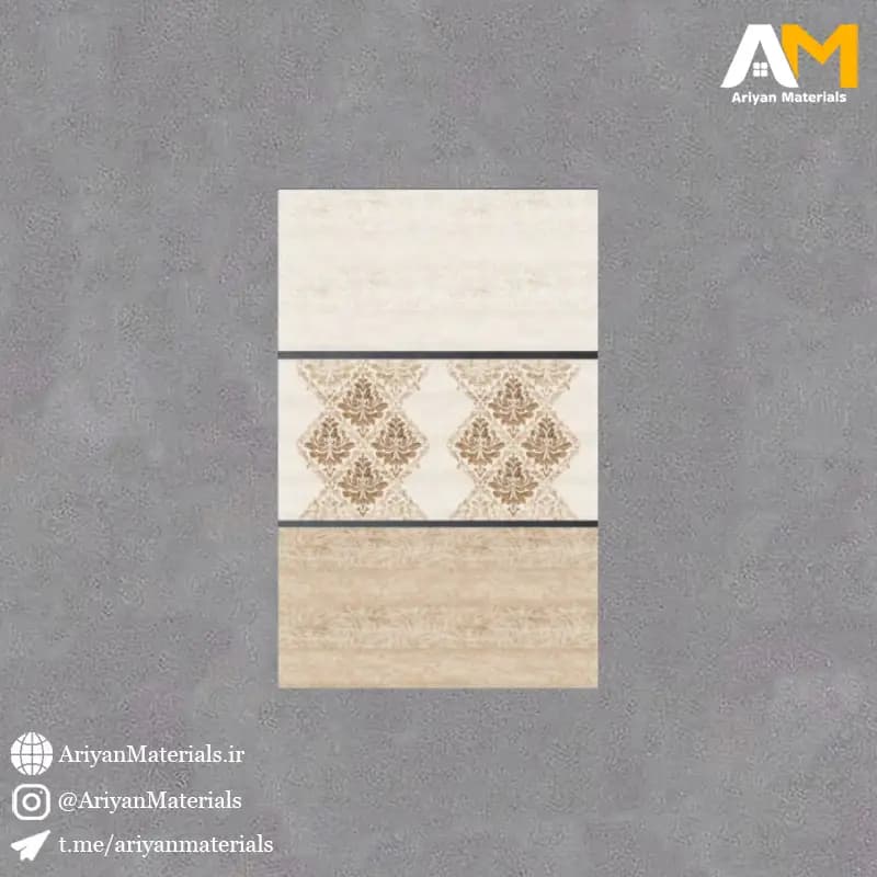 سرامیک دیواری طرح روکا کرم