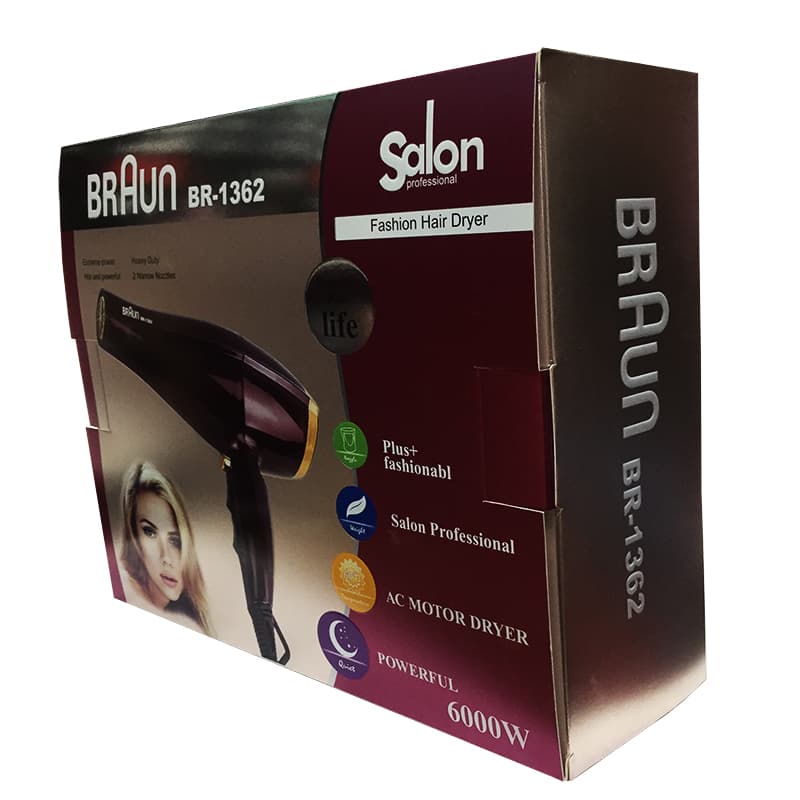 سشوار براون حرفه ای 6000 وات مدل BRAUN BR-1362 — تصویر ۴