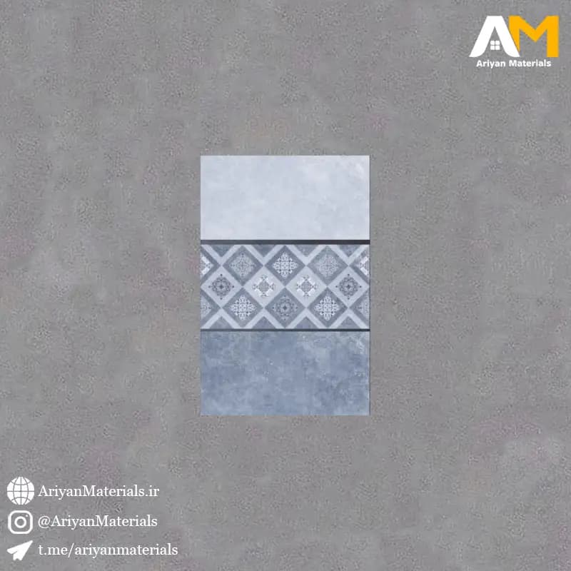 سرامیک دیواری طرح گراش آبی سرو