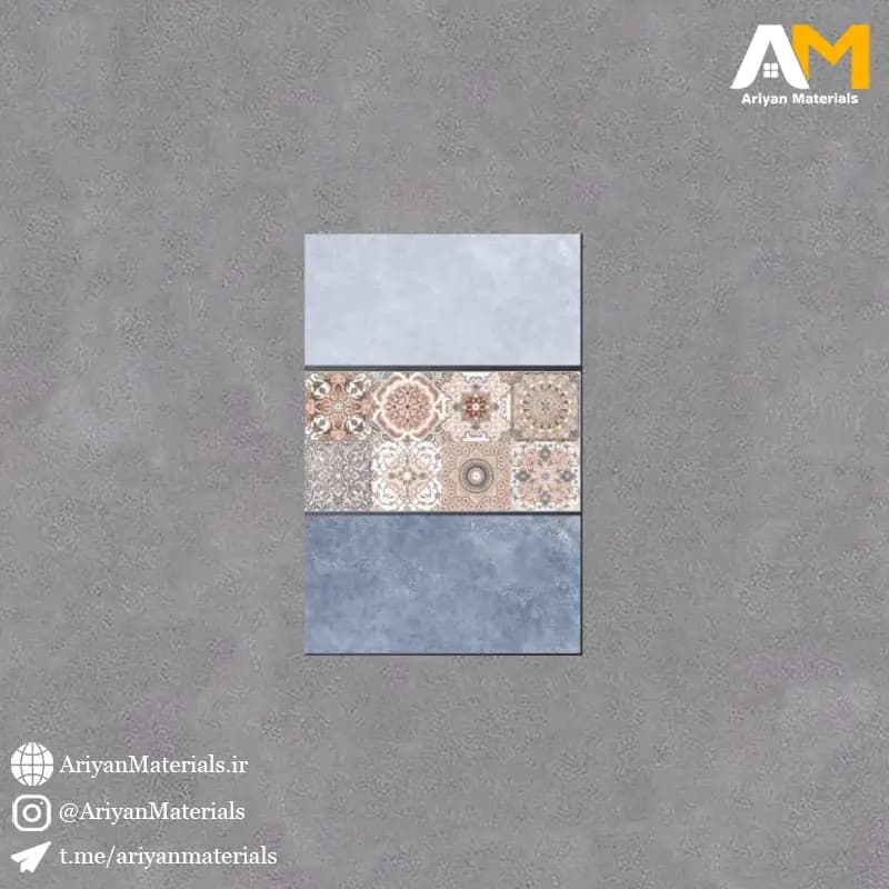 سرامیک دیواری طرح گراش آبی