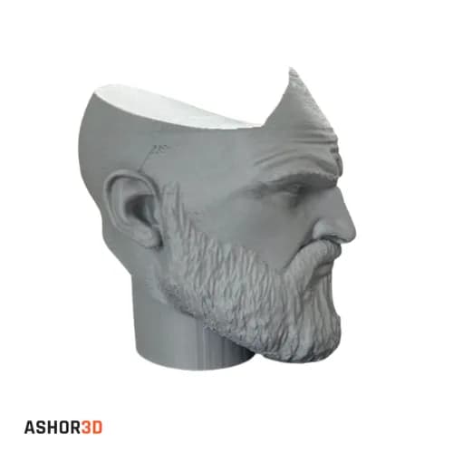 استند دسته بازی PS5 طرح Kratos | پایه نگهدارنده FDM — تصویر ۳