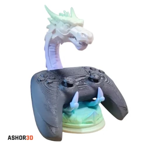 استند دسته بازی PS5 / PS4 / Xbox طرح اژدها