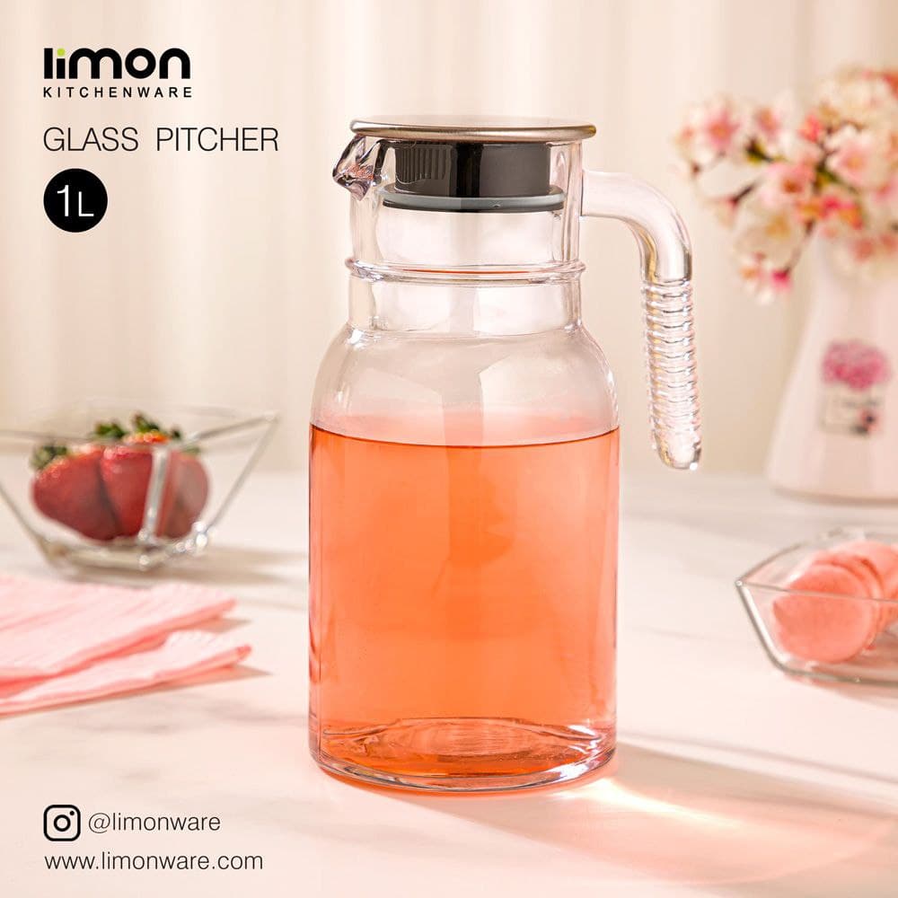 پارچ 1 لیتر درب استیل لیمون کد 2349 — تصویر ۵