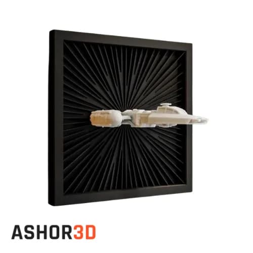 دکوری سه بعدی جنگنده Y-Wing | تابلو دیواری Ashor3D — تصویر ۲