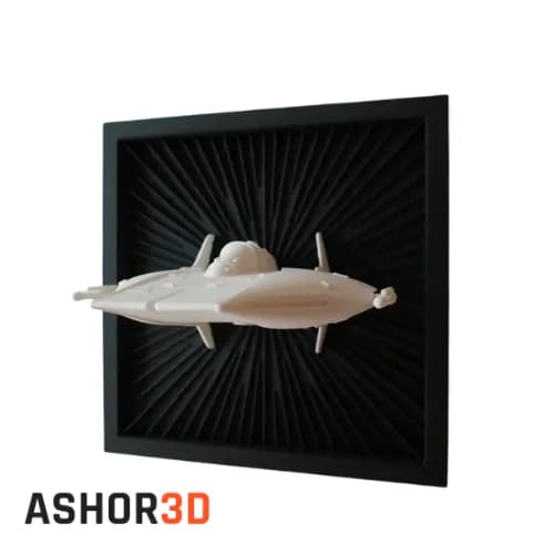 دکوری سه بعدی جنگنده RZ-1 A-wing چاپ سه بعدی — تصویر ۲