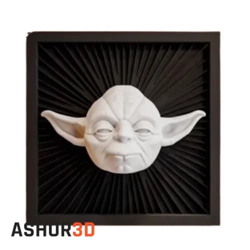 دکوری سه بعدی یودا Star Wars | مجسمه کلکسیونی Ashor3D