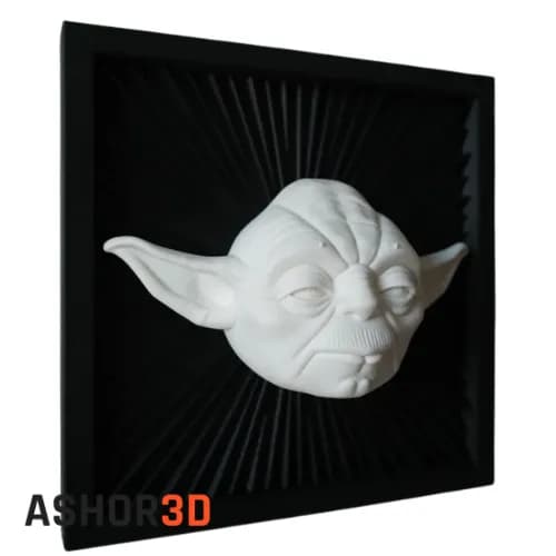دکوری سه بعدی یودا Star Wars | مجسمه کلکسیونی Ashor3D — تصویر ۳