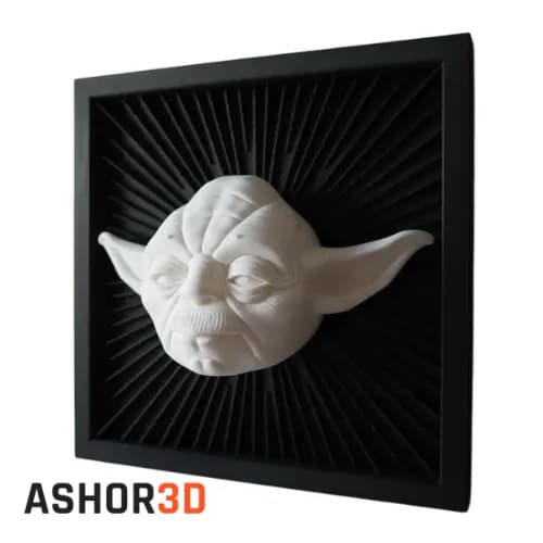 دکوری سه بعدی یودا Star Wars | مجسمه کلکسیونی Ashor3D — تصویر ۲