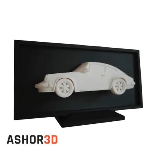 دکوری سه بعدی Porsche 911 پرینت شده PLA | Ashor3D — تصویر ۳
