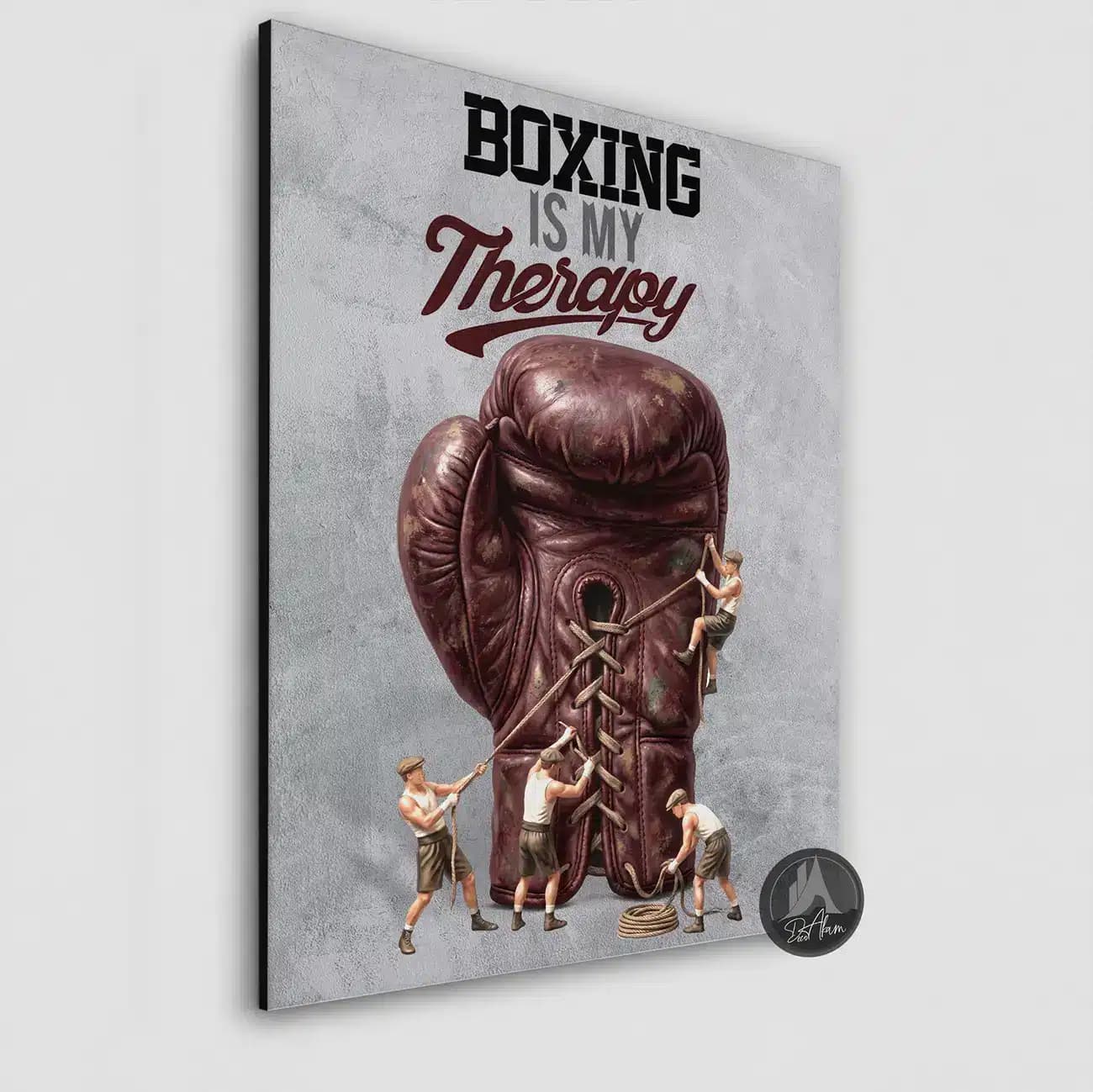 تابلو بوکس BOXING IS MY THERAPY کد DA-(8045) | دکور ورزشی انگیزشی — تصویر ۶