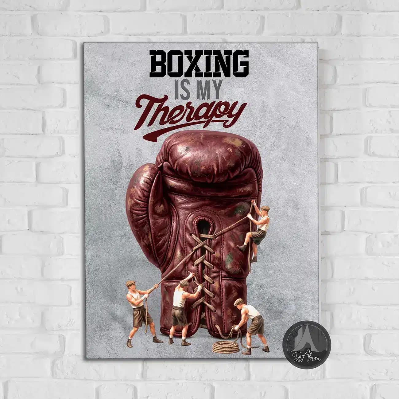 تابلو بوکس BOXING IS MY THERAPY کد DA-(8045) | دکور ورزشی انگیزشی — تصویر ۷