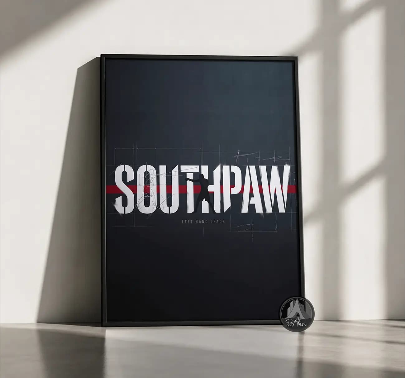 تابلو بوکس طرح Southpaw کد DA-(8025) | دکور باشگاه رزمی — تصویر ۳