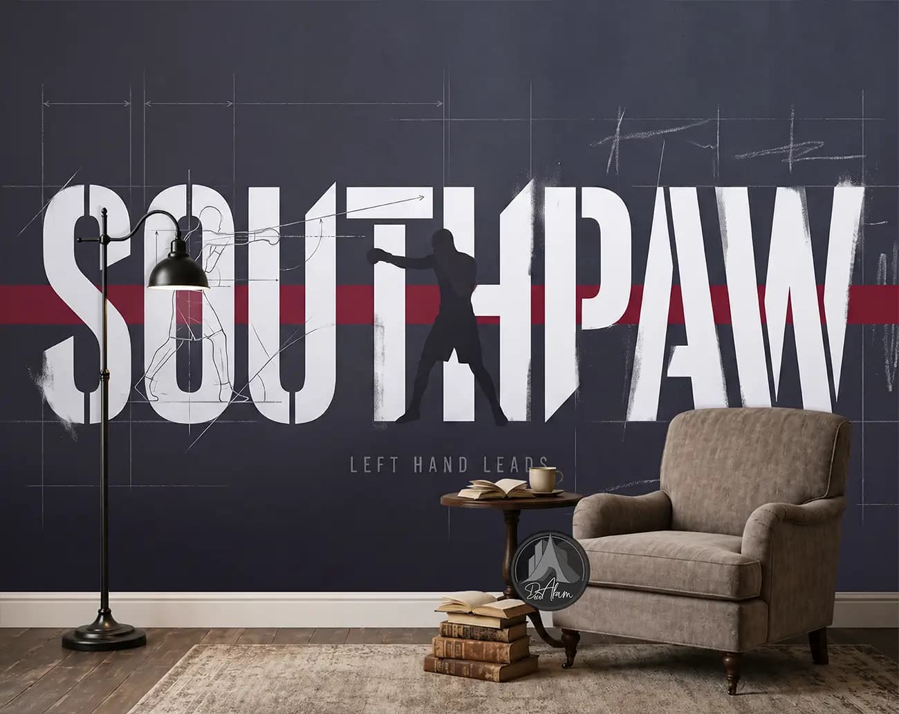 پوستر دیواری بوکس طرح Southpaw کد DA-(8025) | دکور باشگاه رزمی — تصویر ۲