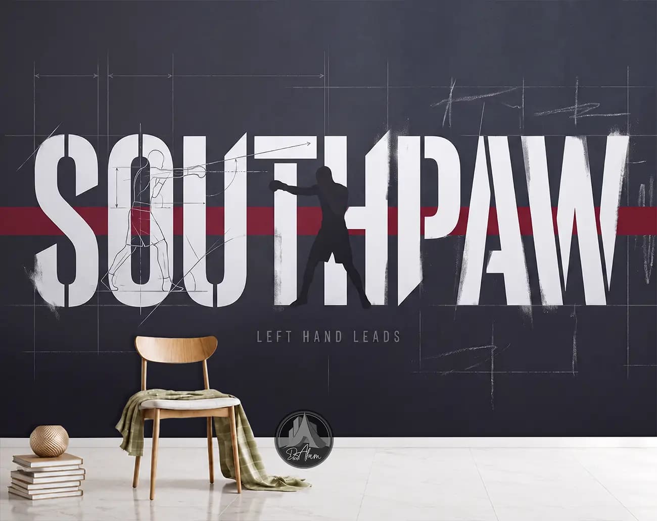 پوستر دیواری بوکس طرح Southpaw کد DA-(8025) | دکور باشگاه رزمی — تصویر ۳