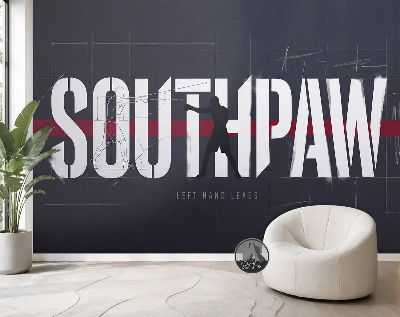 پوستر دیواری بوکس طرح Southpaw کد DA-(8025) | دکور باشگاه رزمی — تصویر ۴