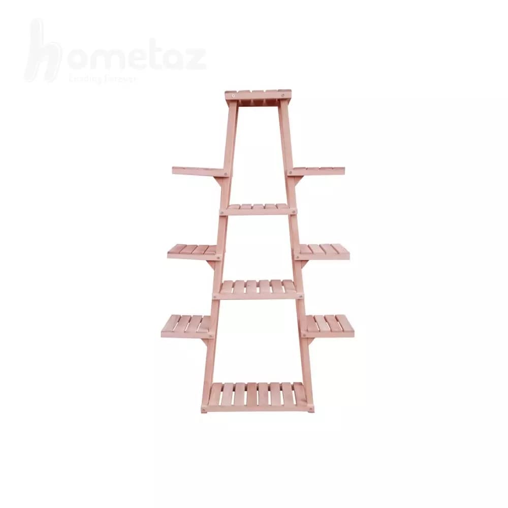 پایه گلدان چوبی 10 طبقه مدل ht2230 — تصویر ۲