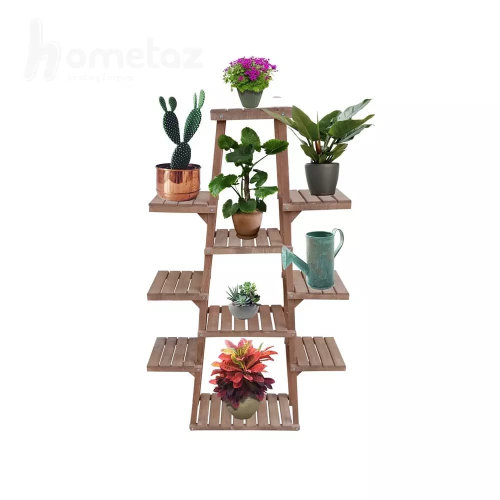 پایه گلدان چوبی 10 طبقه مدل ht2230