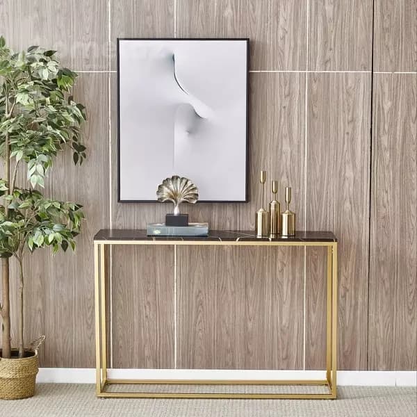 میز کنسول پایه استیل ساده شیک مدل ht2166 — تصویر ۲