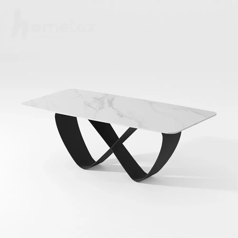 ست میز و صندلی ناهار خوری فلزی 6 و 8 نفره مدل ht2070 — تصویر ۴