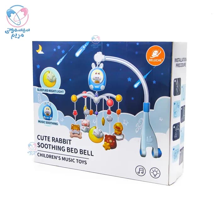 آویز تخت موزیکال خرگوش Beluche R001 — تصویر ۵